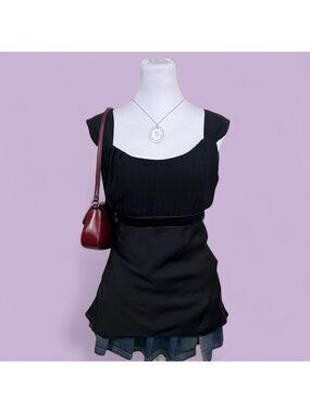 y2k black baby doll goth grunge whimsygoth tank top